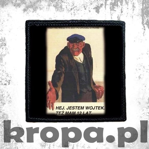Naszywka  HEJ. JESTEM WOJTEK.