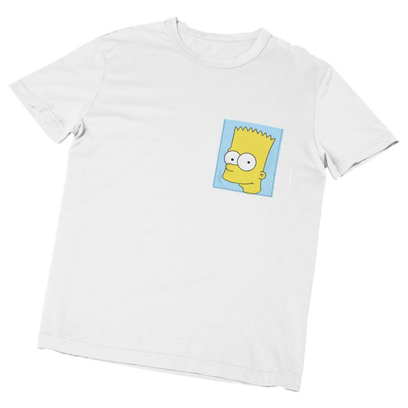 Koszulka z kieszonką BART SIMPSON FACE