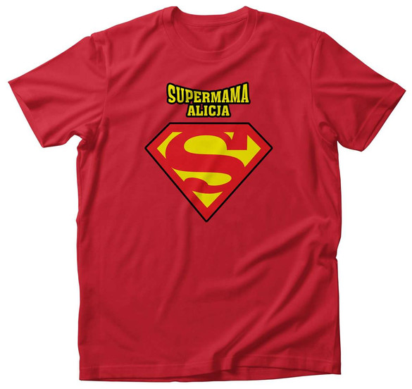 Koszulka SUPERMAMA + IMIĘ