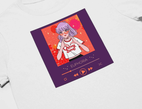 Koszulka z naszywką Euphoria