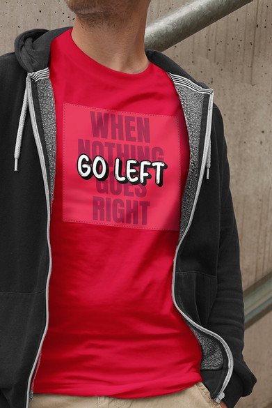 Koszulka z naszywką When nothing goes...