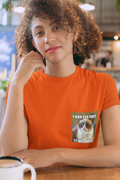 Koszulka z kieszonką I HAD FUN ONCE