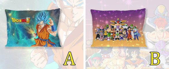Poduszka DRAGON BALL  60x40cm WZORY