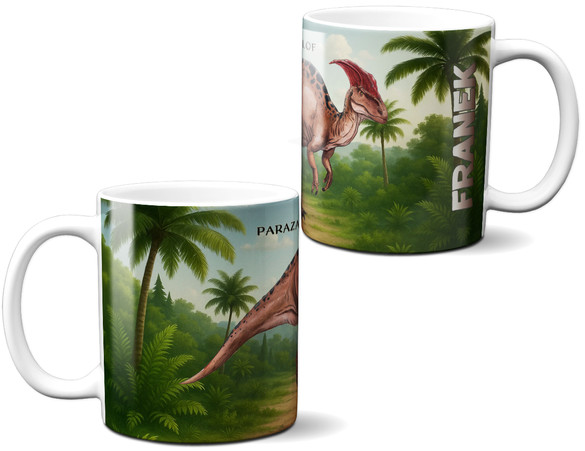 Kubek Dinozaury Parazaurolof – dodaj imię