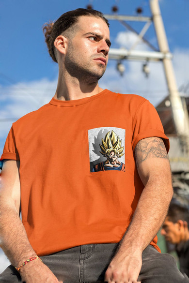 Koszulka z kieszonką DRAGON BALL SON GOKU 2