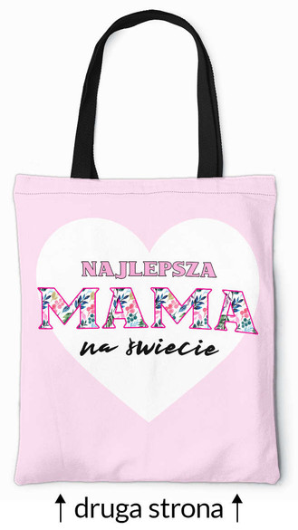 Torba na ramię NAJLEPSZA MAMA NA ŚWIECIA + IMIĘ 3