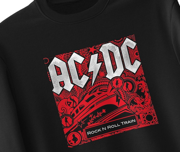 Bluza z naszywką AC/DC...Train...