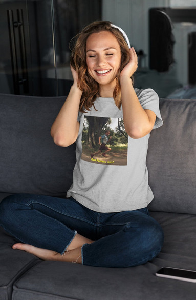 Bluzka damska z naszywką Forrest Gump RUN