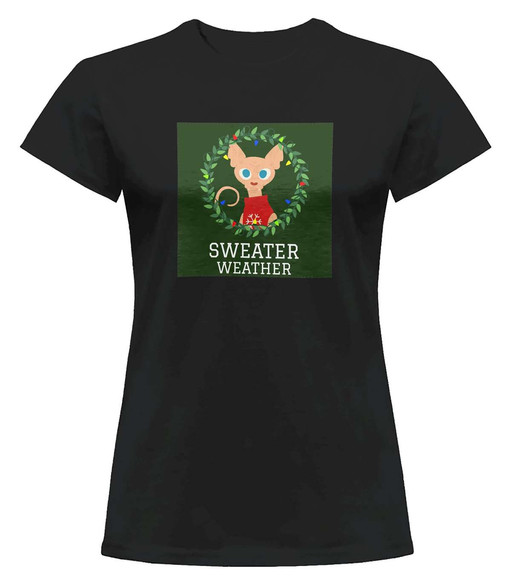 Bluzka damska z naszywką Sweater weather