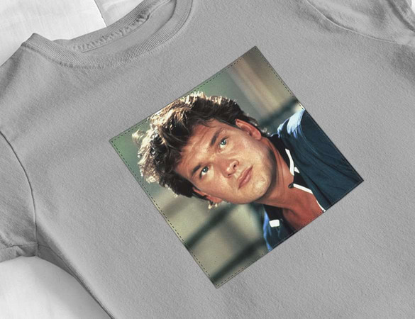 Bluzka damska z naszywką Patrick Swayze