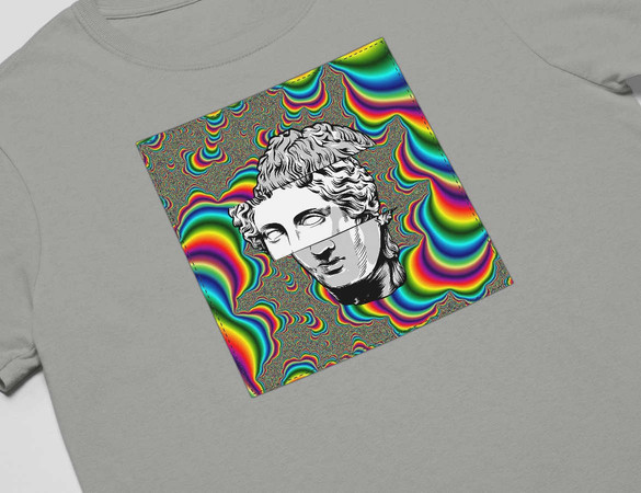 Koszulka z naszywką Psychodelic Dawid