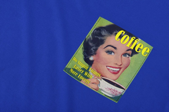 Koszulka z kieszonką COFFEE