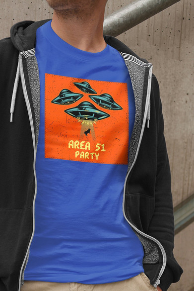 Koszulka z naszywką Area 51 Party