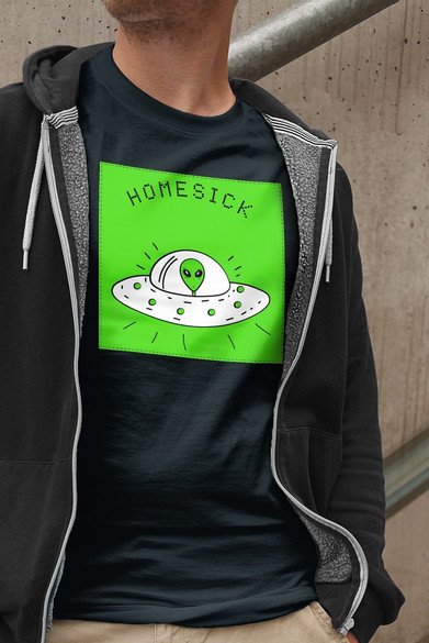 Koszulka z naszywką Homesick