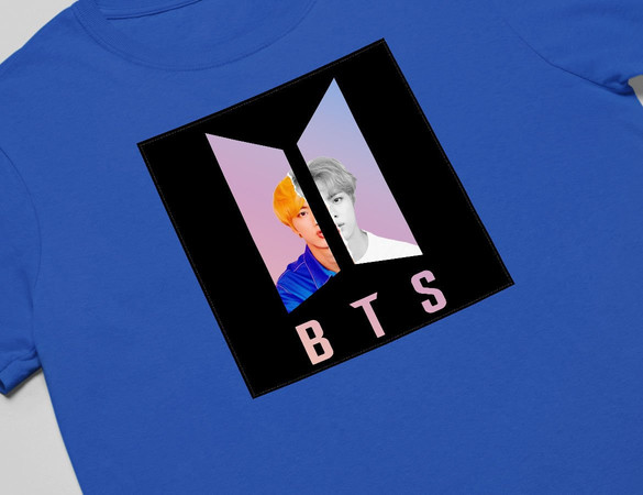 Koszulka z naszywką BTS JIN