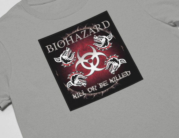 Koszulka z naszywką Biohazard 03