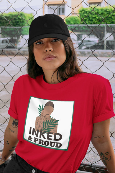 Koszulka z naszywką Inked&Proud