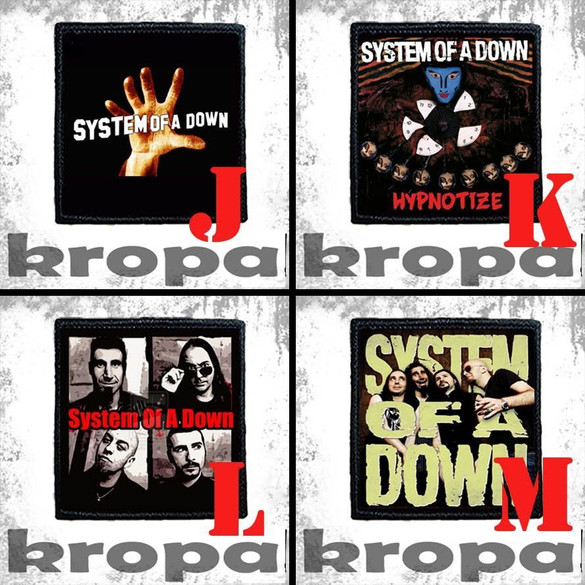 Naszywka SYSTEM OF A DOWN 8 X 8 cm Dużo Wzorów!