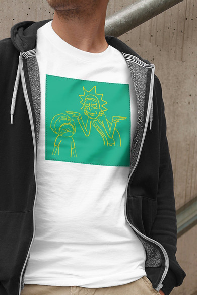 Koszulka z naszywką Rick and Morty 06