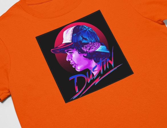 Koszulka z naszywką Stranger Things Dustin