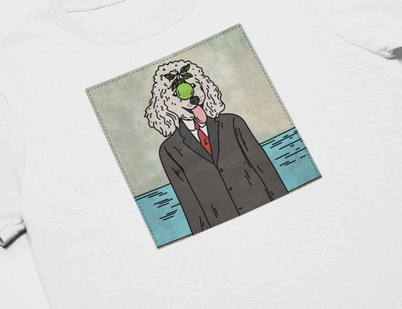 Koszulka z naszywką DOG PARODY: Syn człowieczy