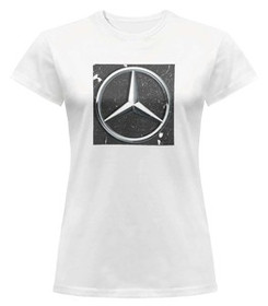 Bluzka damska z naszywką Mercedes logo