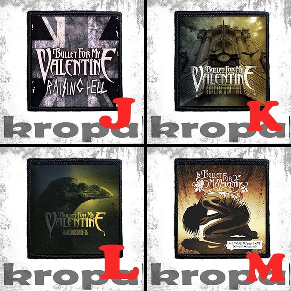 Naszywka BULLET FOR MY VALENTINE 10 x 10 cm