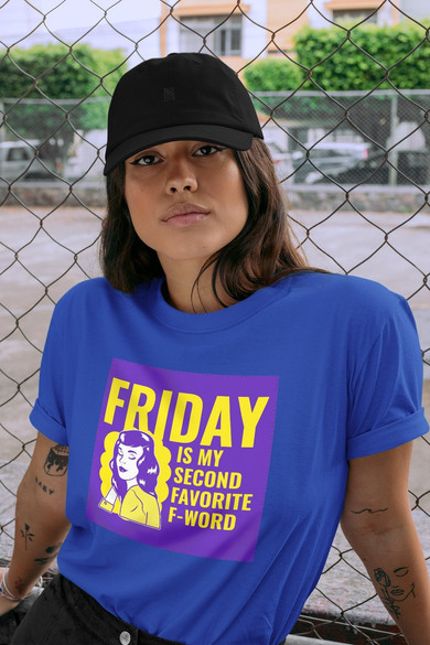 Koszulka z naszywką Friday – woman