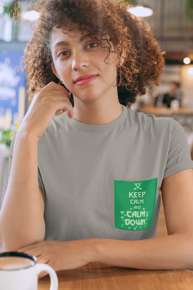 Koszulka z kieszonką KEEP CALM AXII