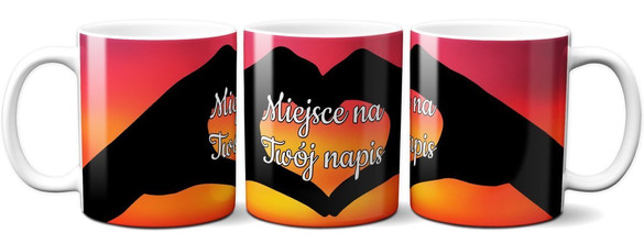 Kubek na Walentynki DODAJ NAPIS!