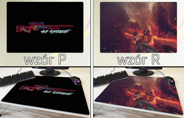 Podkładka pod mysz duża HYPER BEAST CS GO 60x40cm