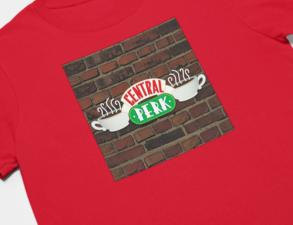 Koszulka z naszywką Friends central perk