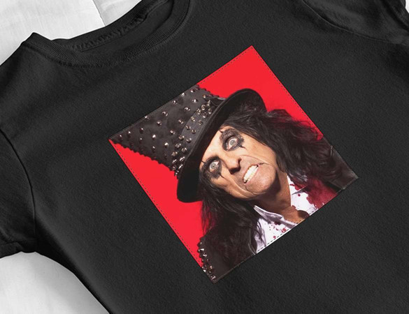 Bluzka damska z naszywką Alice Cooper