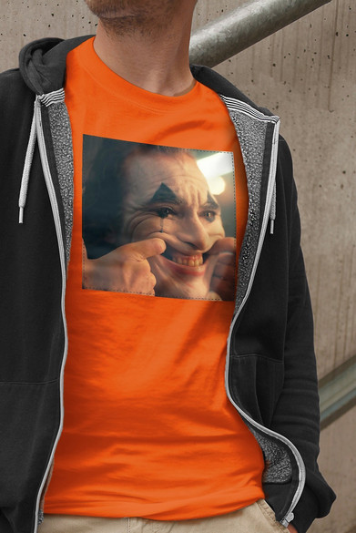 Koszulka z naszywką Joker Happy face