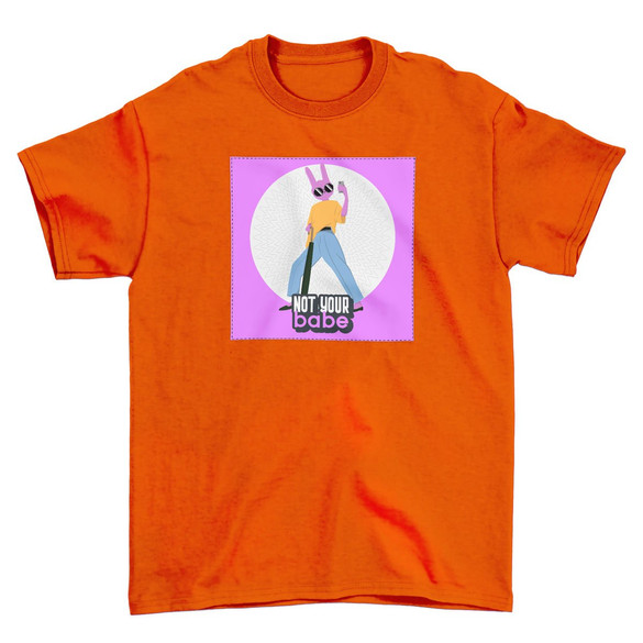 Koszulka z naszywką Not your baby