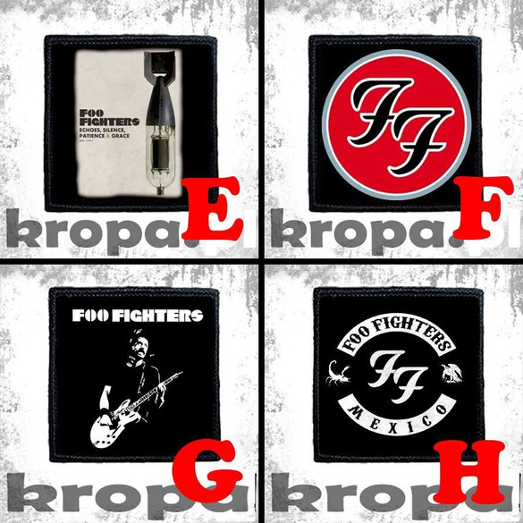 Naszywka FOO FIGHTERS 10 x 10 cm  Dużo Wzorów!