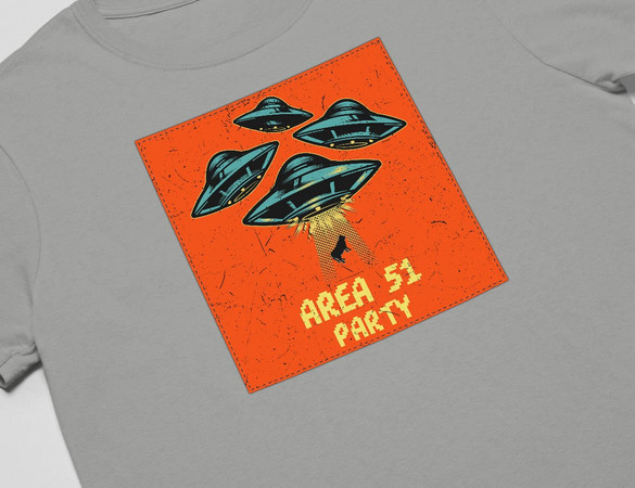 Koszulka z naszywką Area 51 Party