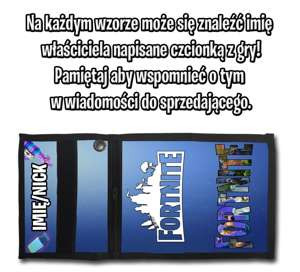 Portfel FORTNITE BATTLE ROYALE + Imię GRATIS