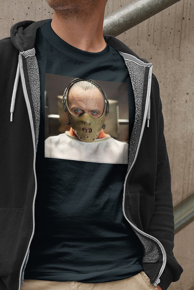 Koszulka z naszywką Hannibal Lecter