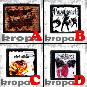 Naszywka PAPA ROACH 8 X 8 cm Dużo Wzorów!