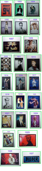 Naszywki JUSTIN BIEBER #BARDZO DUŻO WZORÓW#