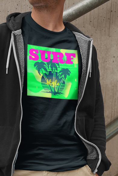 Koszulka z naszywką Surf