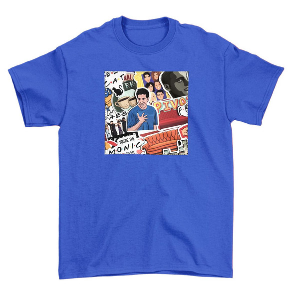 Koszulka z naszywką Friends collage