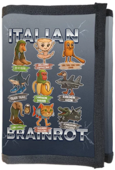 Portfel Italian Brainrot Paczka Stworków włoskich brainrotów