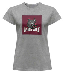 Bluzka damska z naszywką Angry Wolf