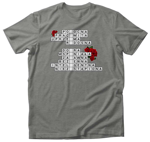 Koszulka na Dzień Babci Krzyżówka MOJA BABCIA