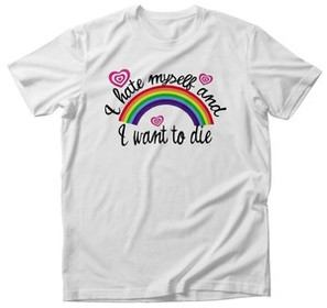 Koszulka I hate myself… + Twój napis