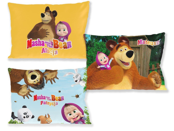 Poduszka MASZA I NIEDŹWIEDŹ 60x40cm na Prezent WZORY