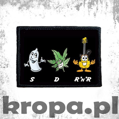 Naszywka SEX, DRUGS, ROCK'N'ROLL 02