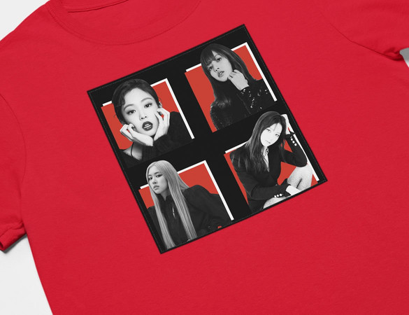 Koszulka z naszywką BlackPink Squad